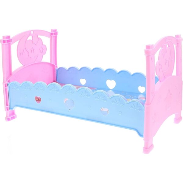 Letto giocattolo per bambole in plastica robusto e stimolante per gioco educativo