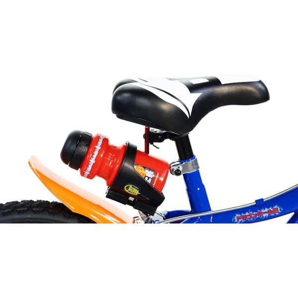 Dragon Ball 14" Kinderfahrrad für 4-6 Jahre mit Stützrädern und blauem Zubehör