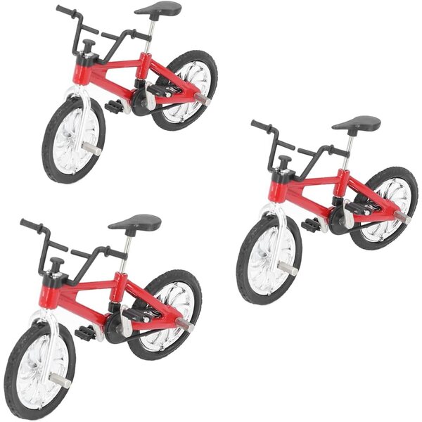 1:12 Puppenhaus Miniatur-Mountainbike-Modell aus Legierung – Rot