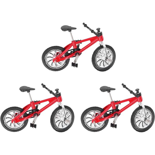 1:12 Puppenhaus Miniatur-Mountainbike-Modell aus Legierung – Rot