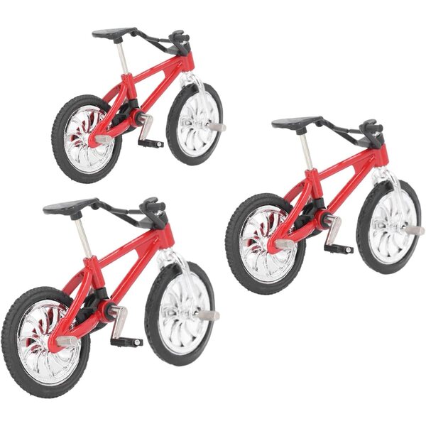 1:12 Puppenhaus Miniatur-Mountainbike-Modell aus Legierung – Rot