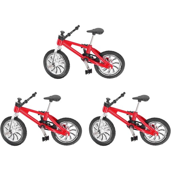 1:12 Puppenhaus Miniatur-Mountainbike-Modell aus Legierung – Rot