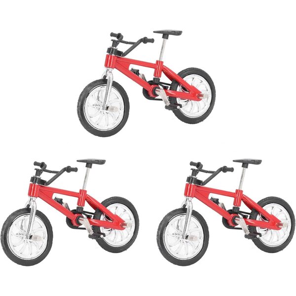 1:12 Puppenhaus Miniatur-Mountainbike-Modell aus Legierung – Rot