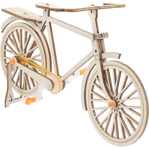 Miniatur-Fahrradmodell aus Holz zum Zusammenbauen, DIY-Bausatz für Kinder und Heimdekoration