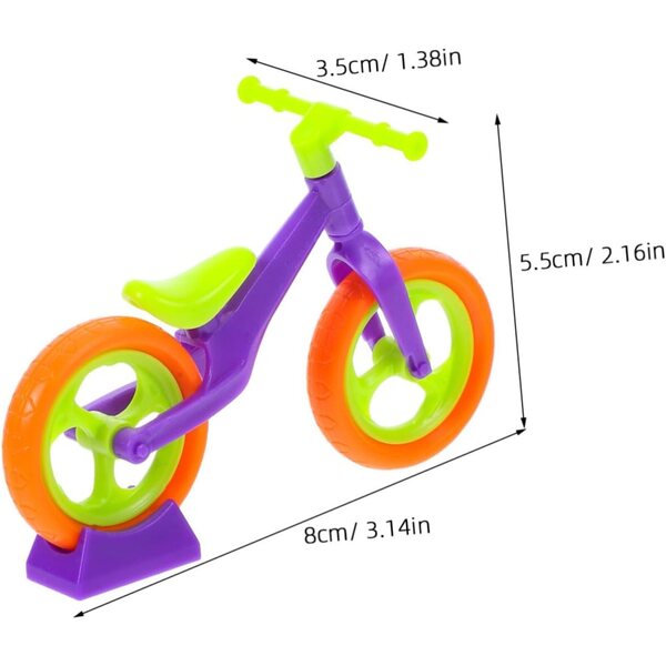 Kit mit 10 DIY-Minifahrradmodellen aus Kunststoff für Kinder – kreative und realistische Spiele