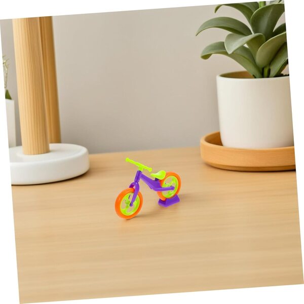 Kit mit 10 DIY-Minifahrradmodellen aus Kunststoff für Kinder – kreative und realistische Spiele