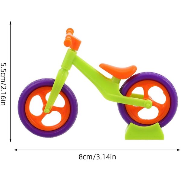 Bausatz mit 10 realistischen Mini-Fahrradmodellen zum Zusammenbauen für Kinder und Sammler