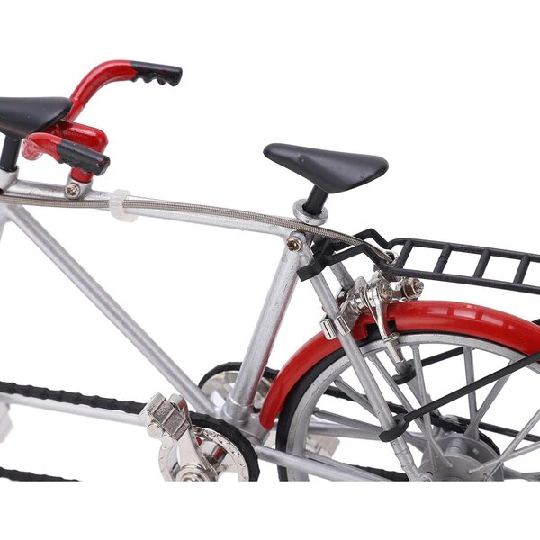 Mini-Legierungs-Tandem-Fahrradmodell | Realistische Dekoration für Zuhause und Büro