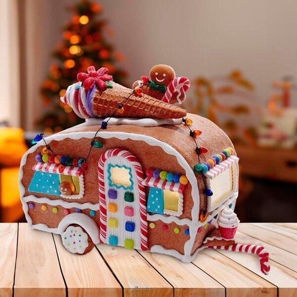 Kurt S. Adler Gingerbread Light Truck 4" Mehrfarbig für den Innenbereich