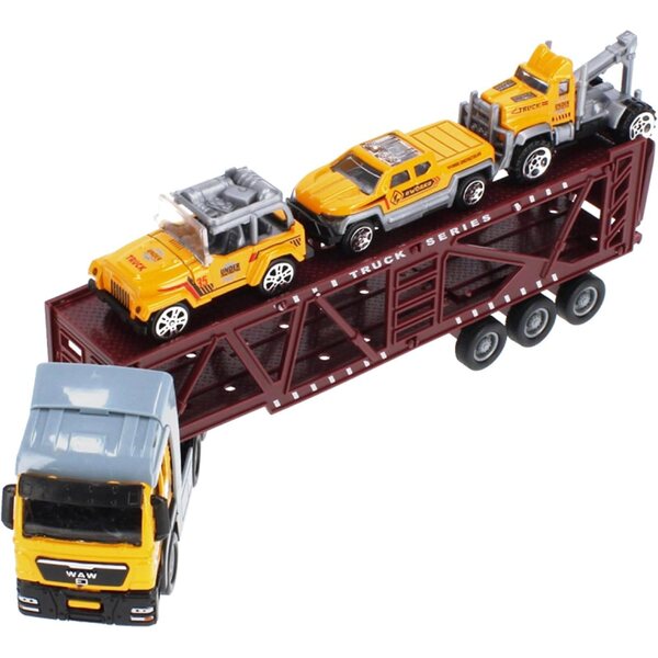 sarcia.eu Camion in Metallo con Contenitore 3+ Mega Creative e Accessori Inclusi
