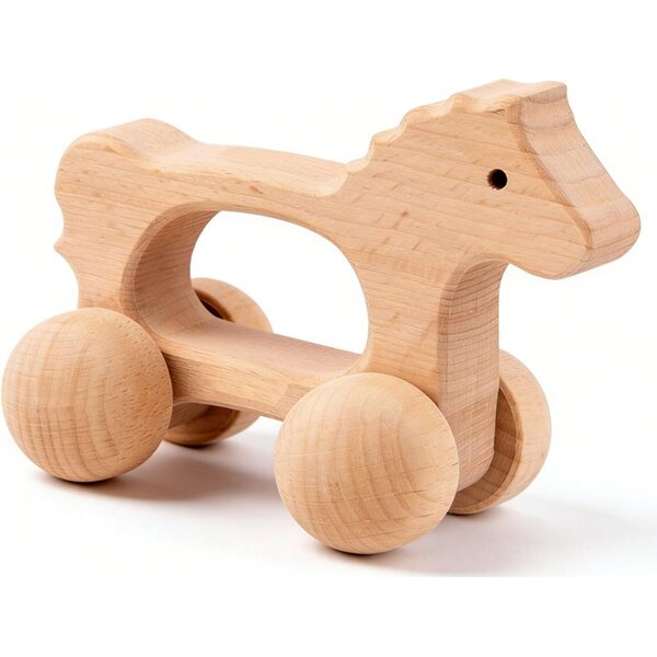 Holzspielzeug mit Tiermotiv für Kinder von 0–3 Jahren, sicher und leicht