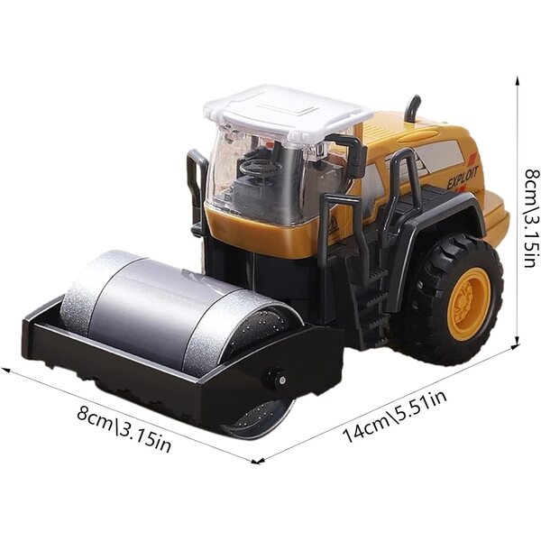 Rouleau Compresseur Spielzeug aus ABS 14x8 cm – Robustes und realistisches technisches Fahrzeug