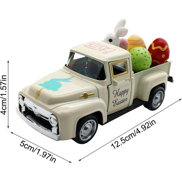 Osterwagen mit Hase und Eiern – Frühlings-Dekorationsspiel für Kinder