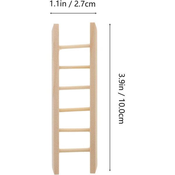 Mini-Naturholztreppen für Puppenhäuser, 2er-Set, Mikrolandschaftsdekor