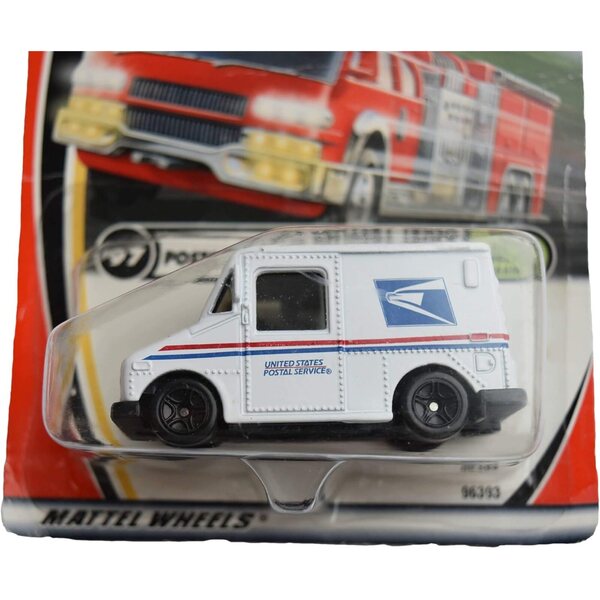 Matchbox Camion di consegna postale bianco 97/100, modello portatile e fedele