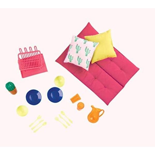 Our Generation RV Camper Rose - Camper rosa per bambole 45,7 cm con accessori