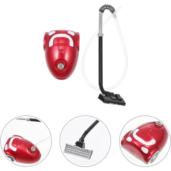 GARVALON Mini Aspirapolvere Giocattolo per Casa delle Bambole - Accessorio Decorativo Realistico