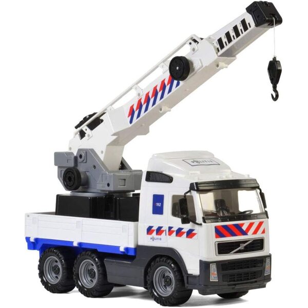 Cavallino Volvo Politie Kraanwagen 43 cm mit Kran ausziehbar bis 58 cm