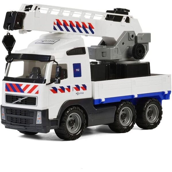 Cavallino Volvo Politie Kraanwagen 43 cm mit Kran ausziehbar bis 58 cm