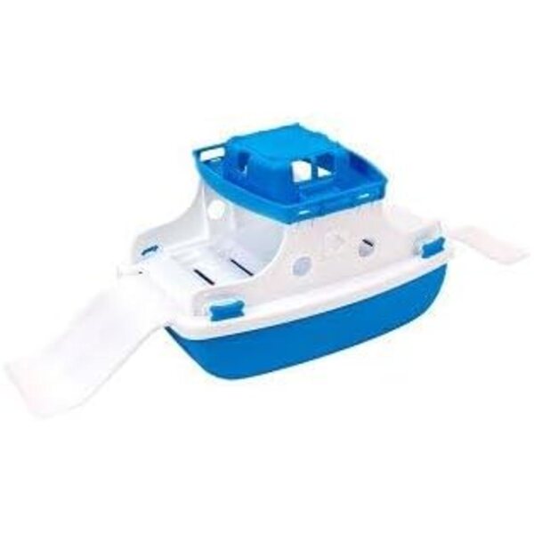 Ferry giocattolo blu e bianco in plastica per bambini da 3 anni Van Manen
