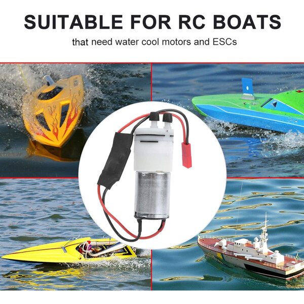 370 Leise Wasserpumpe für RC-Boote mit Metallmotor und JR 3-6V-Stecker