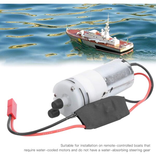 370 Leise Wasserpumpe für RC-Boote mit Metallmotor und JR 3-6V-Stecker