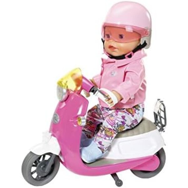 BABY born rosa City-Scooter-Helm 43 cm mit verstellbarem Visier