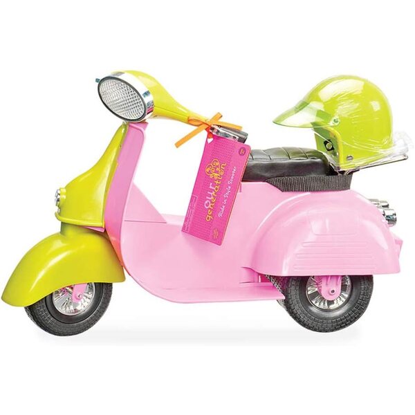 Unser Generation Scooter Rose für Mädchen ab 3 Jahren inklusive Zubehör