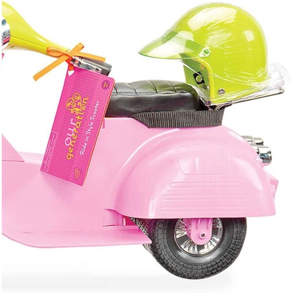 Unser Generation Scooter Rose für Mädchen ab 3 Jahren inklusive Zubehör