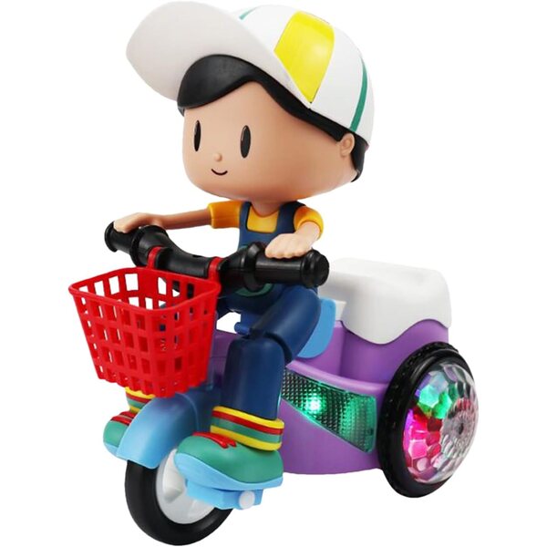 Voiture Jouet Enfant mit Musik und um 360° drehbaren LED-Lichtern – lehrreiches und unterhaltsames Spiel