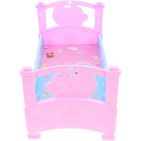 Letto per Bambole in Plastica 32,5x18,5x18,5 cm Giocattolo Educativo e Decorativo