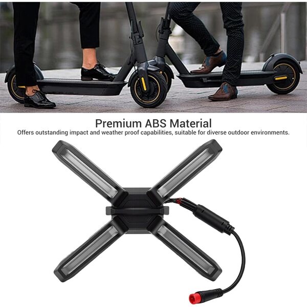 X-förmiges Tagfahrlicht für ZT3 Pro Scooter aus stoß- und wetterbeständigem ABS
