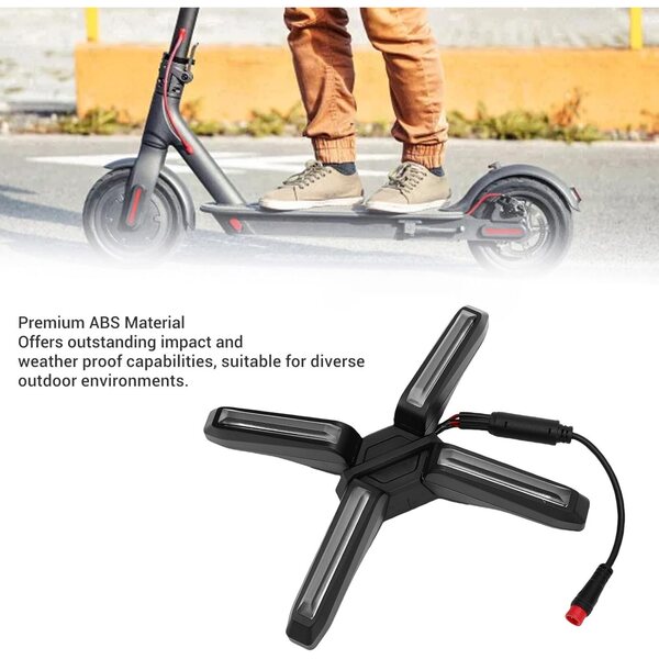 X-förmiges Tagfahrlicht für ZT3 Pro Scooter aus stoß- und wetterbeständigem ABS