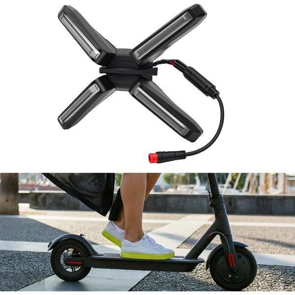 X-förmiges Tagfahrlicht für ZT3 Pro Scooter aus stoß- und wetterbeständigem ABS