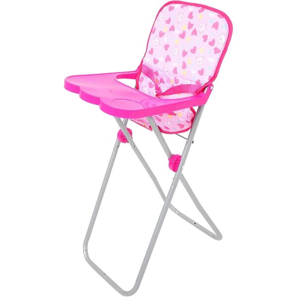 Seggiolone per Bambole Rosa Portatile con Materiali Sicuri e Design Realistico