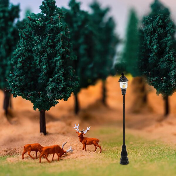 YARNOW Lampada da Giardino Miniatura 5 Pezzi in Acciaio e ABS per Mini Case
