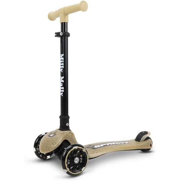 Sparky Gold Scooter mit LED-Rädern für Kinder – sicher und unterhaltsam