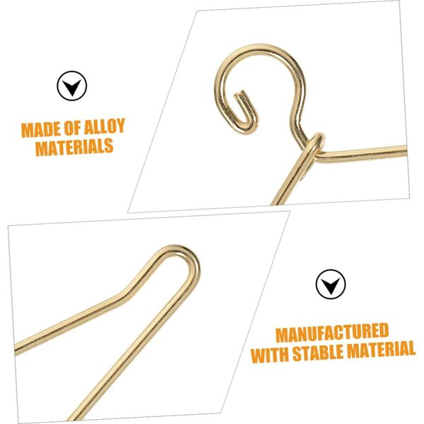 Alasum 45 Mini-Kleiderbügel aus Legierung für goldene Puppen – Garderoben- und Organisationszubehör