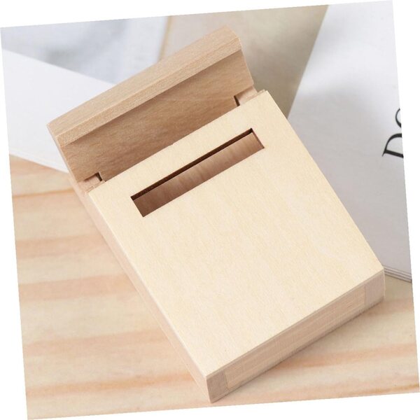 WOONEKY Mini Cassetta Postale in Legno per Casa delle Bambole e Micro Paesaggi