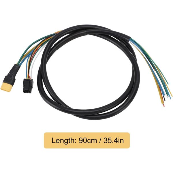 Motorkabel für Elektroroller, 90 cm, PTFE-Kupferkern, hohe Haltbarkeit und Zuverlässigkeit