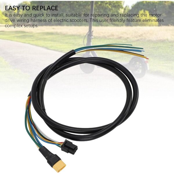 Motorkabel für Elektroroller, 90 cm, PTFE-Kupferkern, hohe Haltbarkeit und Zuverlässigkeit