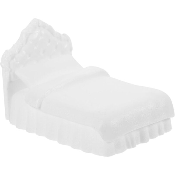 Letto Matrimoniale in Miniatura ERINGOGO per Casa delle Bambole, Plastica Resistente e Realistica