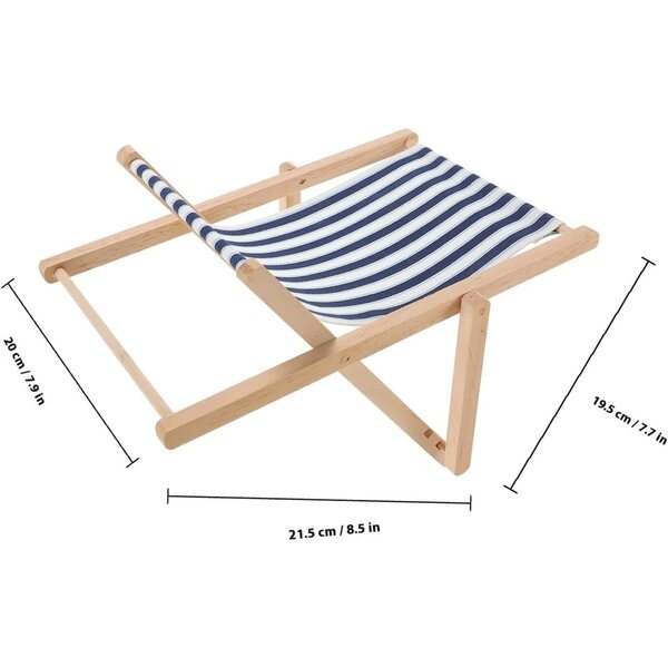 GARVALON Decorazione in Legno Sedia da Spiaggia Grande Stile Mediterraneo per Casa e Bar