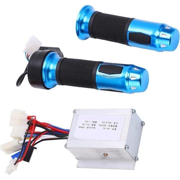 24V 250W Controller-Kit mit Beschleunigungsknopf. Ergonomisch aus Aluminium und Gummi