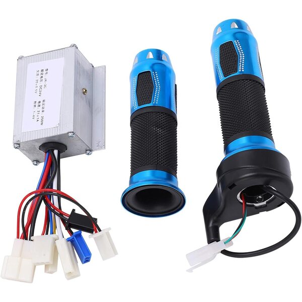 24V 250W Controller-Kit mit Beschleunigungsknopf. Ergonomisch aus Aluminium und Gummi