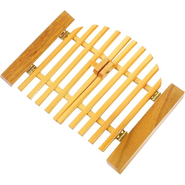 HEMOTON Mini Porta in Legno per Casa delle Bambole, Decorazione Realistica 17x12,5 cm