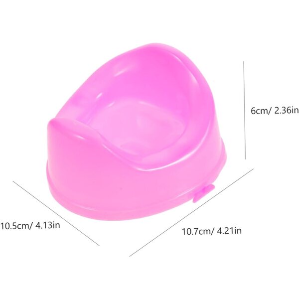 Set 16 Mini Toilette Rosa per Casa delle Bambole - Accessori Bagno Realistici Vaguelly