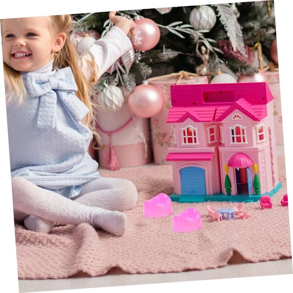Set 16 Mini Toilette Rosa per Casa delle Bambole - Accessori Bagno Realistici Vaguelly