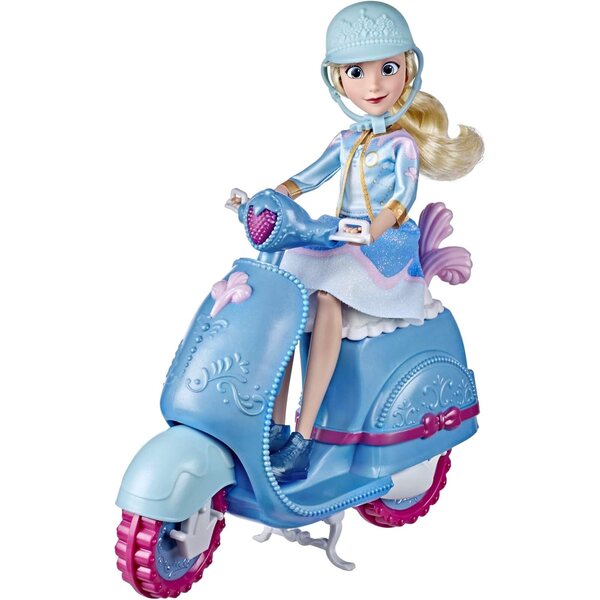 Disney Prinzessin Aschenputtel mit Motorrad und Zubehör – Comfy Squad Hasbro-Puppen