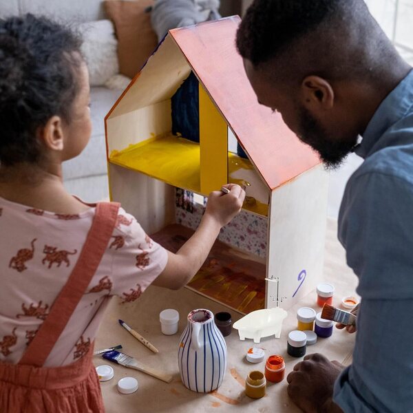Set Mini Mobili da Bagno in Plastica per Casa delle Bambole, Accessori Realistici
